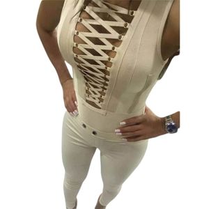 Black Bandage Jumpsuit